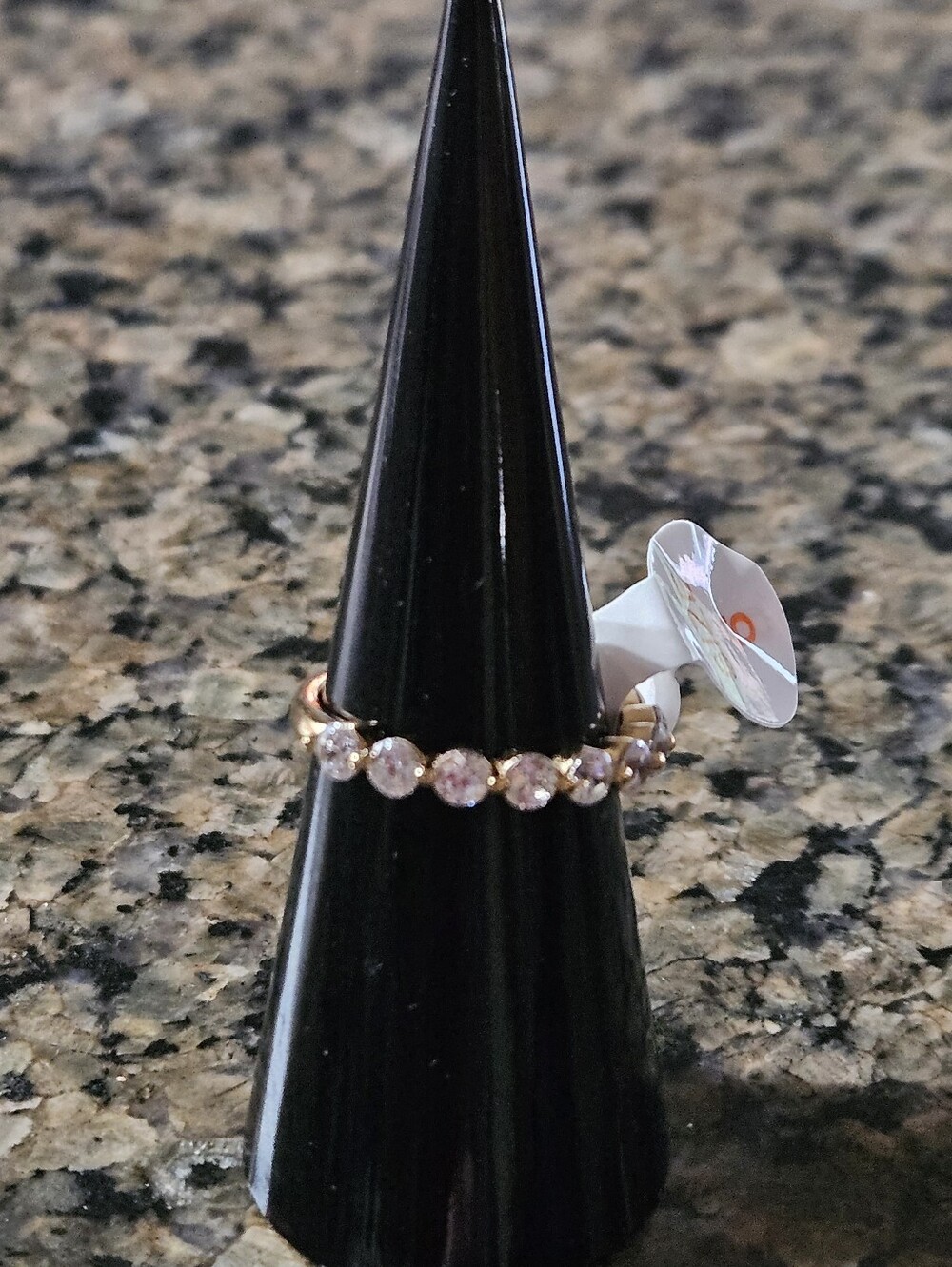 Bomb Party RG69320 "The Celeste Ring" Diamond Cubic Zirconia Vermeil Sz 6